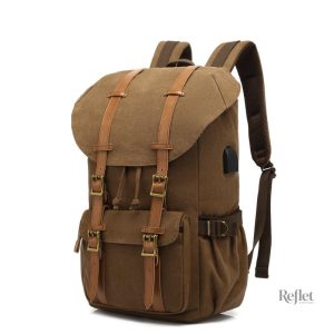 Sac à dos en cuir pour homme, style vintage raffiné