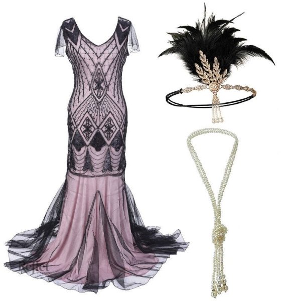 Robe année 20 à la coupe flatteuse