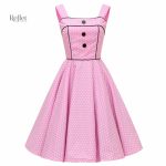 Robe rockabilly années 50 à imprimé