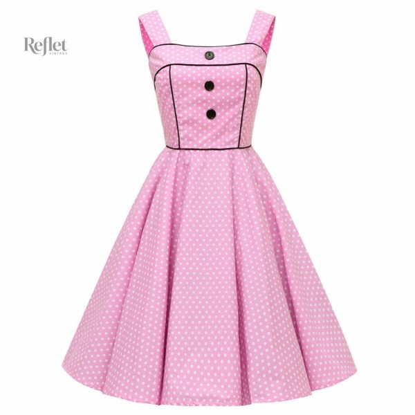 Robe rockabilly années 50 à imprimé
