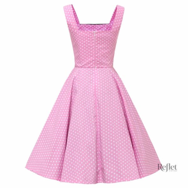 Robe vintage années 50 à motif géométrique