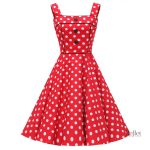 Robe année 50 avec jupe plissée
