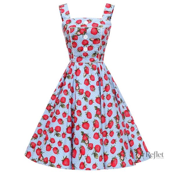 Robe de cocktail année 50 pour femme