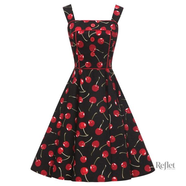 Robe année 50 avec tissu à rayures
