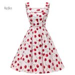 Robe vintage à motifs floraux des années 50