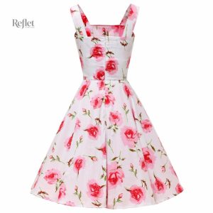Robe année 50 avec jupe évasée