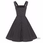 Robe à manches courtes inspirée des années 50