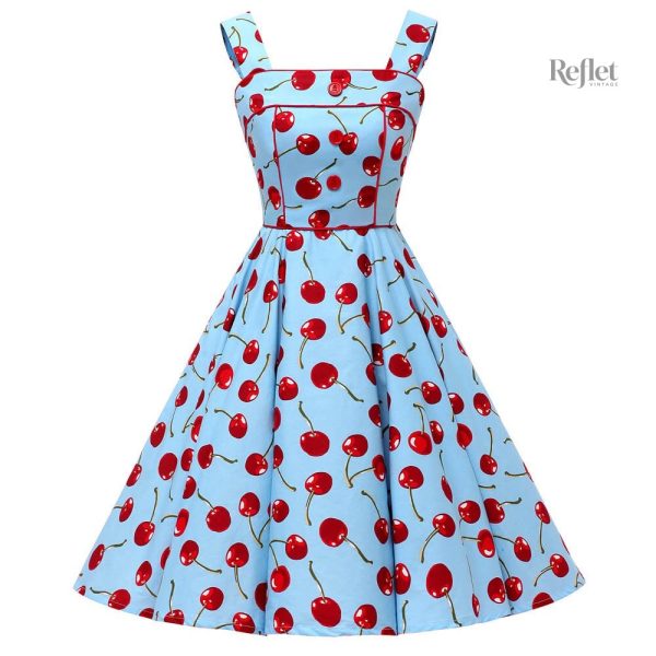 Robe d'été style année 50 à pois