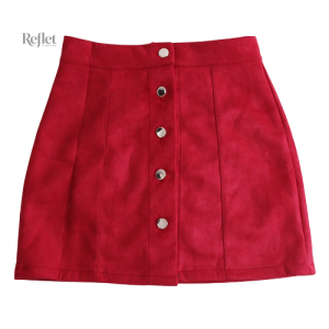 Jupe style Année 70, motif coloré et coupe évasée