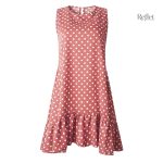 Robe à pois style années 70
