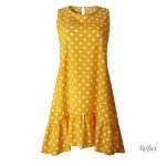 Robe vintage à pois, look rétro