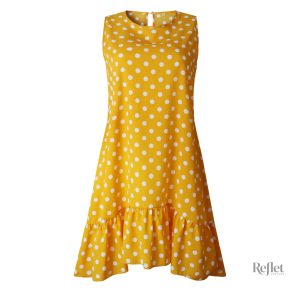 Robe vintage à pois, look rétro