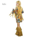 Jolie robe année 70 pour enfants, motifs et couleurs vives