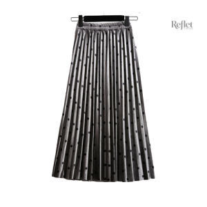 Jupe vintage fluide, motif typique des années 80