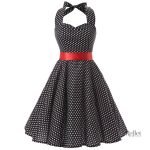 Robe à pois style année 80