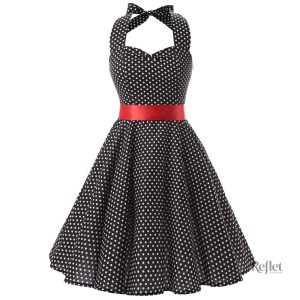 Robe à pois style année 80