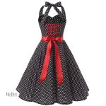 Robe à pois tendance années 80