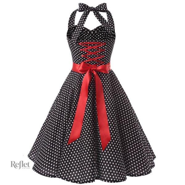 Robe à pois tendance années 80