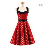 Robe vintage années 80 à pois