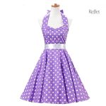 Modèle de robe à pois années 80