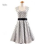 Robe à motifs pois, esprit rétro