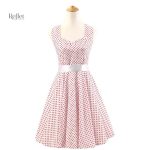 Robe années 80 à pois, chic et festive
