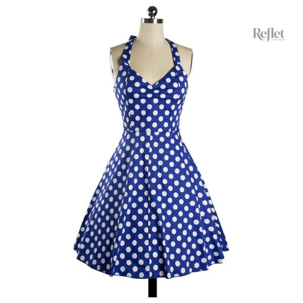 Robe vintage à pois pour un look rétro chic