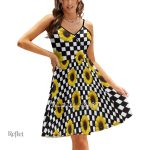 Robe années 70 avec ceinture intégrée