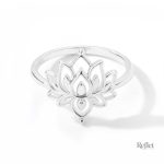 Bague argent vintage élégante et stylée