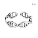Bague argent vintage élégante aux lignes classiques