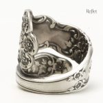 Bague antique en argent, style rétro, look unique