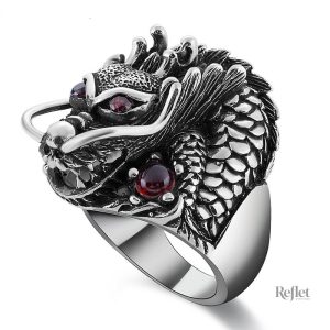 Bague argent vintage ancienne au design élégant
