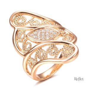 Bague de fiançailles au charme intemporel et raffiné