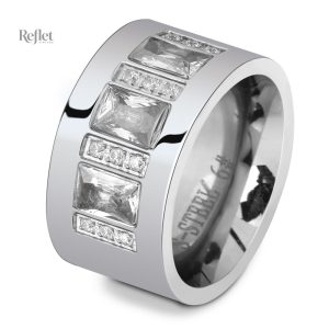 Bague vintage homme en métal haut de gamme