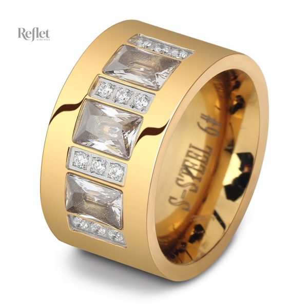Bague rétro pour homme, allure classique intemporelle