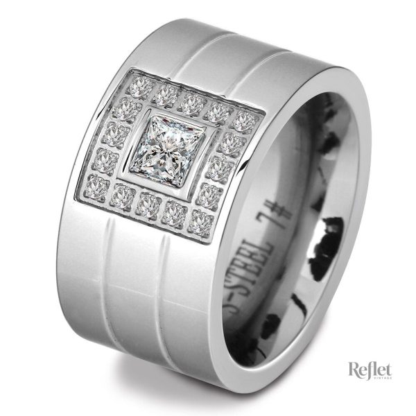 Bague homme au style rétro, touche d'authenticité