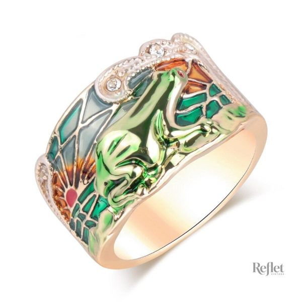 Bague en or au style classique, idéale pour un look rétro