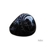 Bague vintage femme ornée de motifs floraux délicats