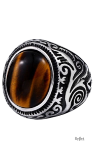 Bague vintage femme avec finition antique en métal argenté