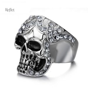 Bague vintage moto pour homme