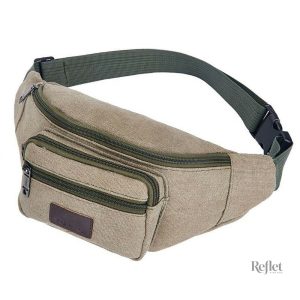 Banane Camel Vintage en cuir au style décontracté