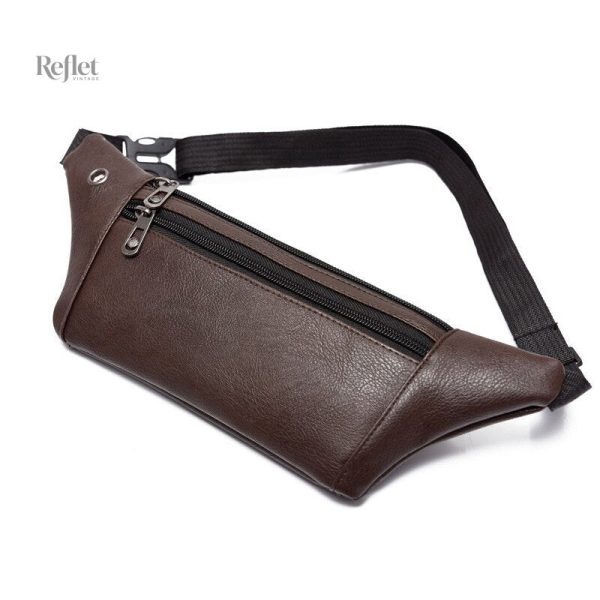 Accessoire mode en cuir, banane vintage idéale pour un look tendance
