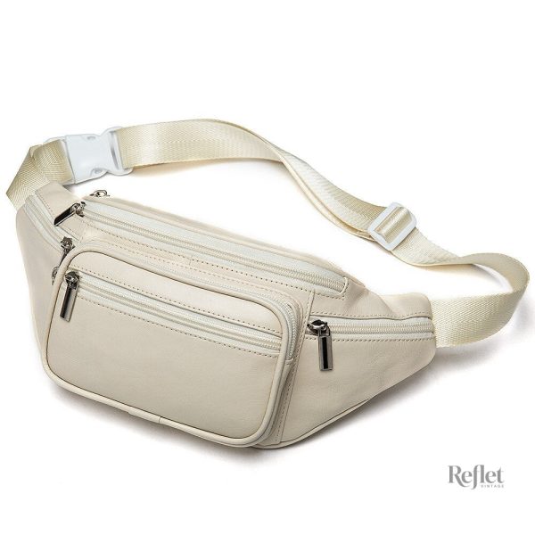 Sac à taille vintage blanc, alliant style et praticité