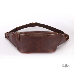 Banane cuir vintage pour un style rétro