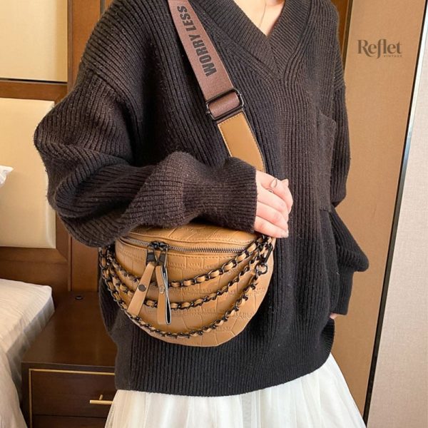 Banane cuir avec design classique et élégant