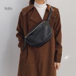 Sac à taille vintage en cuir souple