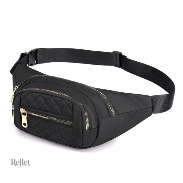 Sac banane vintage violet pour femme