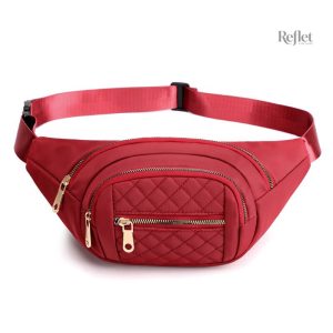 Accessoire mode femme, banane vintage en violet