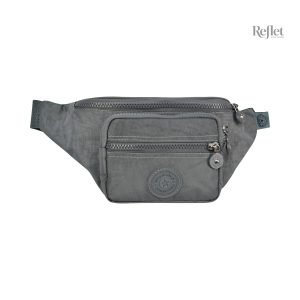 Banane vintage gris en cuir tendance et pratique
