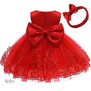 Robe élégante pour le baptême d'une petite fille